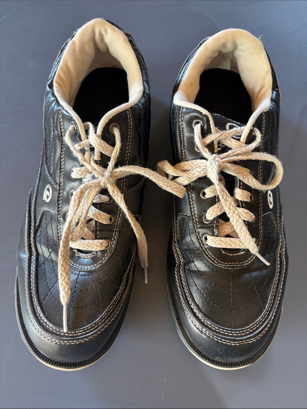 Dexter Bowling Shoes 11 Mens Black Athletic Lace-Up Leather Lined